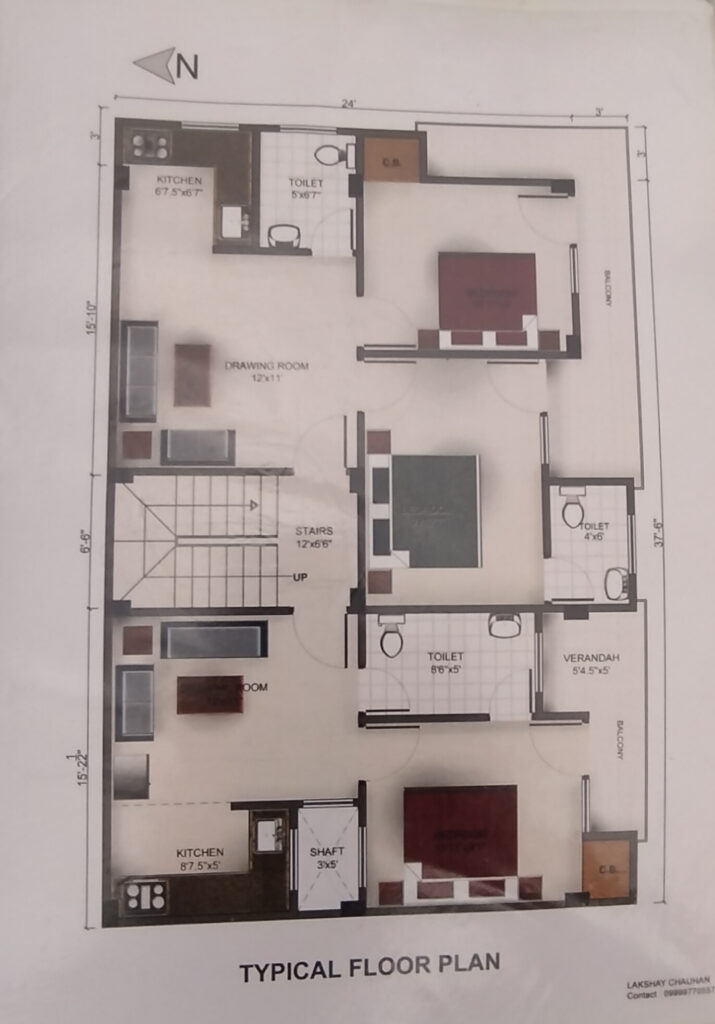 100-0sqyds. - 2BHK1BHK